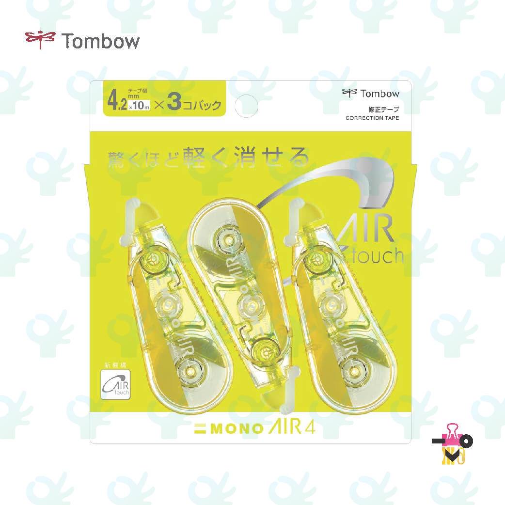 Ofiskita Tombow Mono Air Correction Tape 4.2mm/5mm (Lime/blue) Ctca 3pcs Set